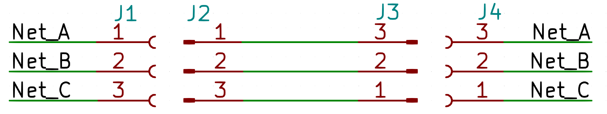 Reversed wiring schematic