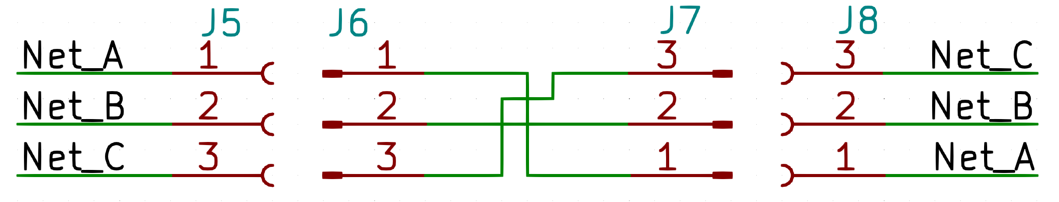 Reversed wiring schematic